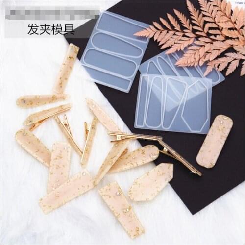 Barrette Hairpin Silicone Mold Making Hair Stick Mould Jewelry Pendant Resin Craft bobby pin