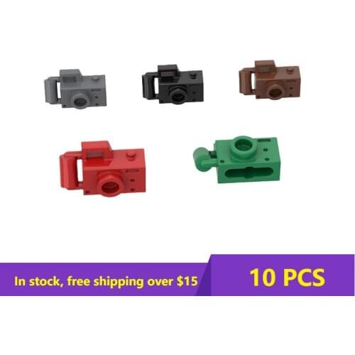 10PCS MOC Bricks Assembly Particle 30089 Camera Building Block Bricks Parts Kids DIY Brick Bulk Model Educational Toys Gifts