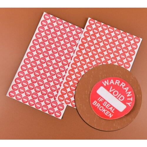 2 sheets (total 208Pcs) Universal Guaranteed VOID Sticker Strong Adhesive Warranty Fragile Seal Label Sticker 10x10MM