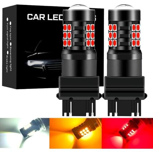 2pcs T25 3157 P27/7W P27W 3156 3057 3457 4157 T20 7440 7443 W21W WY21W W21/5W 1156 1157 LED Bulb Auto Signal Lamp LED 3030 DRL