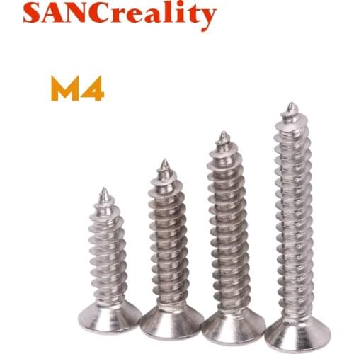 304 Stainless Steel Cross Head Self - Tapping Screws Dry Wall Nail With Hard Flat Head Wood Screw M4