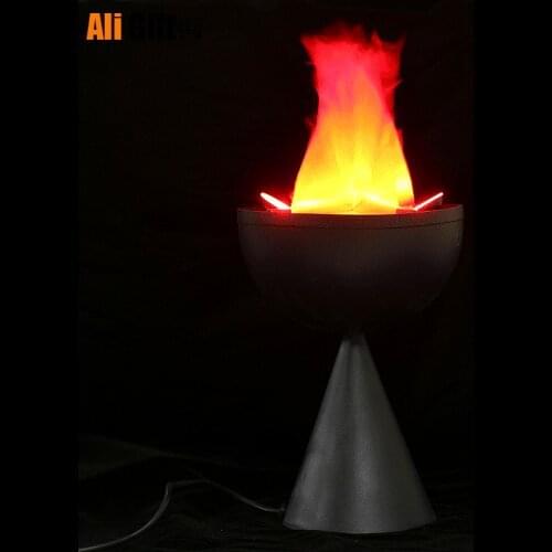 3D Artificial Flame Lamp Fake Fire for Halloween Christmas New Year event Decor Festival Party Supplies Bar Performance Props