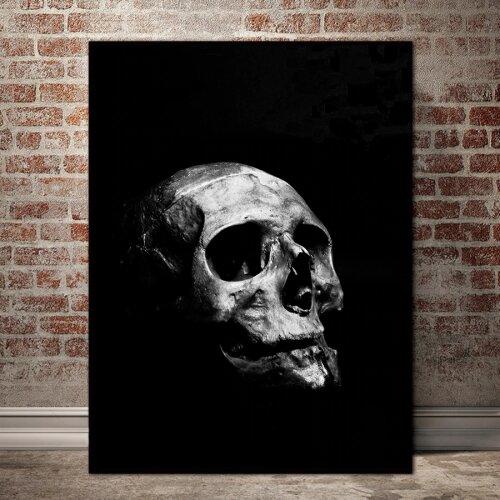 Black and White Posters and Prints Modern Abstract Skull Wall Art Canvas Paintings Nordic Home Bedroom Art Decorative Pictures