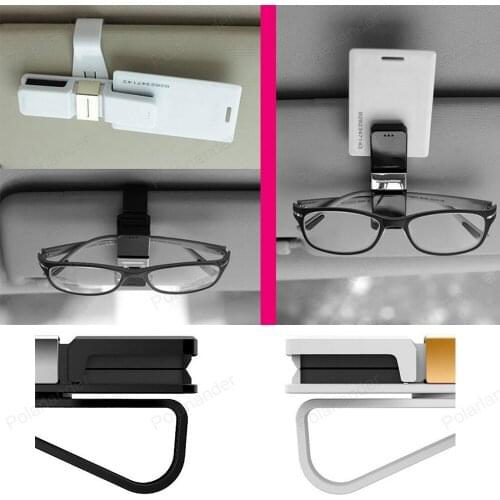 Black white Car Auto Vehicle Sunglass Eye Glasses Card Ticket Holder Clip for Audi new A3 A4L A6L Q3 Q5 Auto Fastener