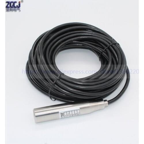 6m Measure range liquid level transmitter 24VDC 4-20mA DC water level transducer with 8m cable