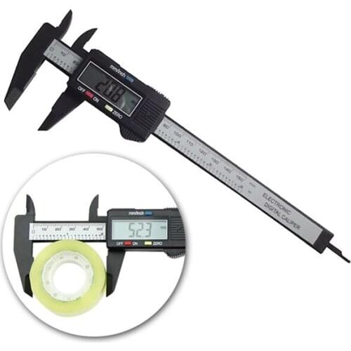 6inch 150mm Electronic Digital Caliper Ruler Carbon Fiber Composite Vernier