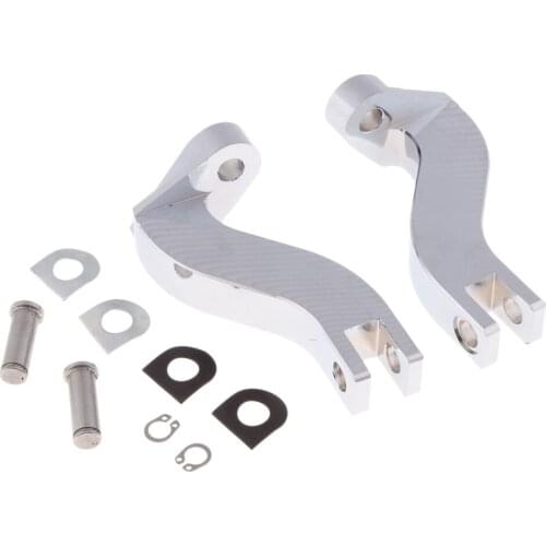 Chrome Passenger Foot Peg Mounts Brackets For Touring 93-16