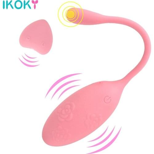 IKOKY G Spot Vibrator Vaginal Ball 8 Speed Sex Toys For Women Vibrating Eggs Wireless Remote Control Clit Stimulator Erotic