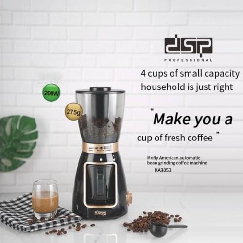 220V Electric Coffee Grinder Stainless Steel Coffee Bean 275g Grinding Machine Home Kitchen