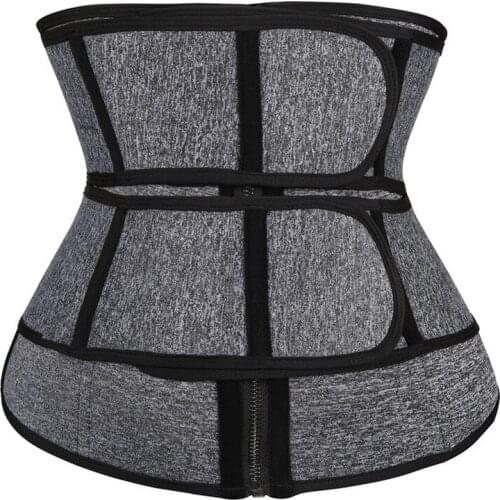 Hot Women Neoprene Waist Trimmer Magic Paste Super Compression Girdle Belt Zip Up Waist Trainer For Postpartum Recovery