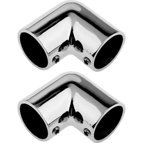MagiDeal 2pcs Boat Hand Rail Fitting 90 Degree Elbow Stainless Steel 1 /7/8"
