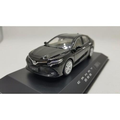 1:43 Diecast Model for Toyota Camry 2018 Black 8th Generation Sedan Alloy Toy Miniature Collection Gifts Hot Selling