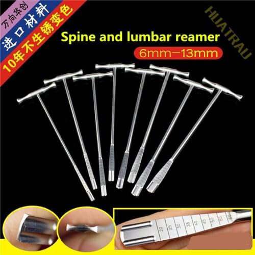 Orthopedic instrument medical spine lumbar vertebra bone flat round blade Intervertebral disc reamer Lamina bone file blade AO