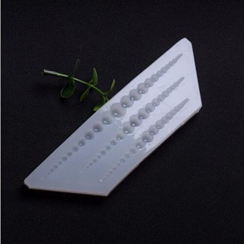 Transparent Silicone Mould Resin Decorative Craft DIY Different sizes pearl shape Type epoxy resin molds for jewelry making