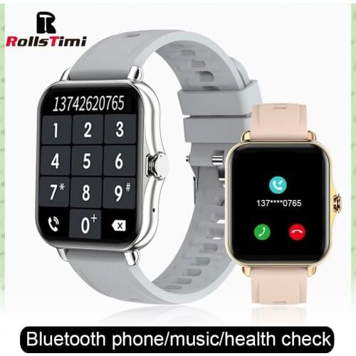 Rollstimi 2021 Smart Watch Men Lady Heart Rate Blood Pressure Monitor Fitness Tracker Watch Smart wristband for Android and IOS