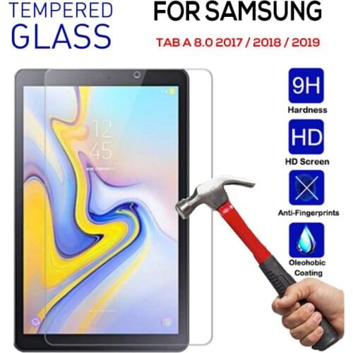 Tempered Glass for Samsung TAB A 8.0 2019 T290 T295 P200 Protective Film Screen Protector for Samsung Tab A 8.0 2017 2018 Cover