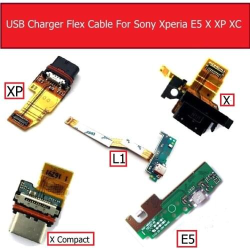 USB Charger Board For Sony Xperia E5/L1/X/X Performance/X Compact USB Charging Dock Connector Flex Cable Rempacement repair