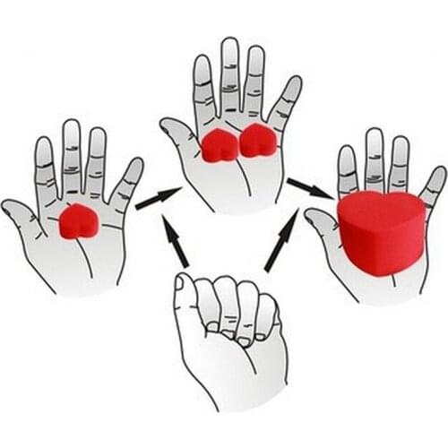 1 set Magic Tricks Sponge Heart Love Balls Toys Gifts Close up Street Magic Accessories magician gimmick kids gift