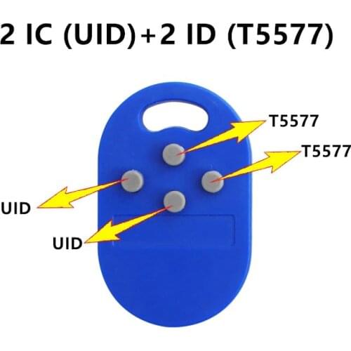 1pc RFID multiple key fob 4/5 in 1 125khz T5577 EM ID writable IC 13.56Mhz 1k S50 UID changeable Card tag