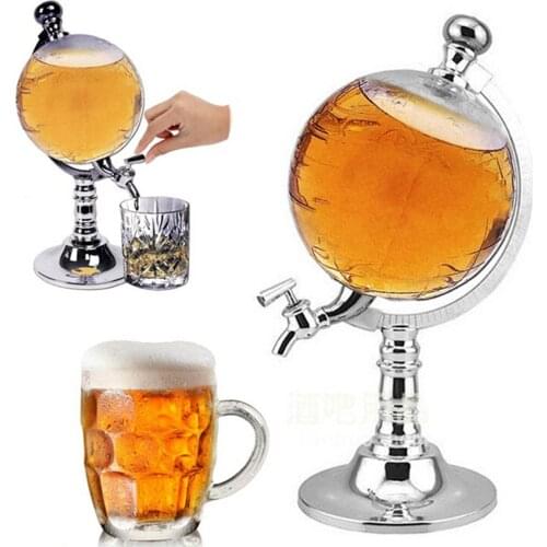1000cc Globe Shaped Liquor Drink Draft Dispenser Beverage Pump Decanter Tap