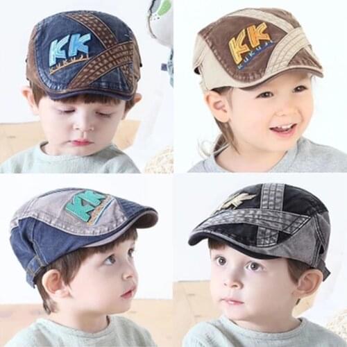 2018 new fashion childrens beret cowboy hat boys wild handsome high quality kids baby hat