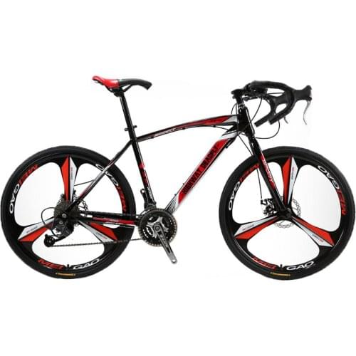 26-inch Road bike 27-speed Dual-disc Brake Production System Curved Handle High Carbon Steel Frame