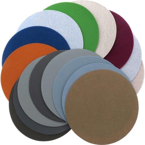 16PCS 5 Inch Flocking Waterproof Sandpaper Abrasive Paper 800 to 10000 Grits Self-adhesive Wet & Dry for Sanding Polishing