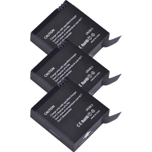 PowerTrust 3Pcs 3.8V 1000mAh Original SJCAM SJ6 LEGEND Battery for SJ6 Legend SJ6 Legend Air Sports DV Camera