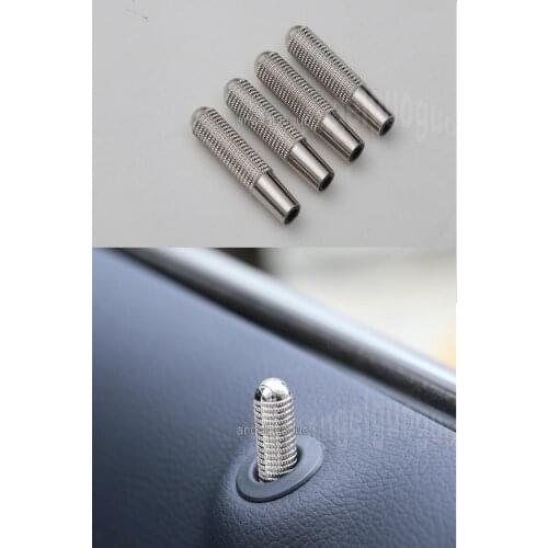 Angelguoguo 4 pcs Car modified door bolt lock pin auto door bolt for Mercedes-Benz 2015-2017 C W205/ GLC/ GLE/2016-2017 E W213