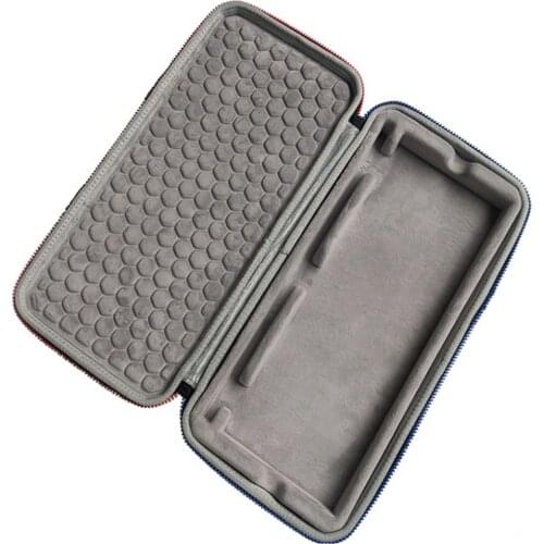 37.2 X 12.3 X 5.7cm 96 Keys Keyboard Storage Bag Carrying Case For 75% 80% 85% Mechanical Keyboard Comfortable - Black