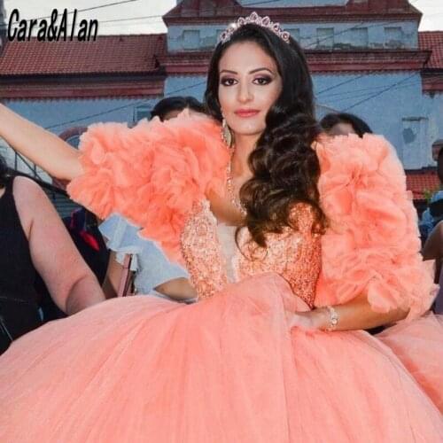 Elegant Princess Prom Dresses with Ruffles Bolero Applique Beaded Spaghetti Straps Evening Gowns for Women Party Wear