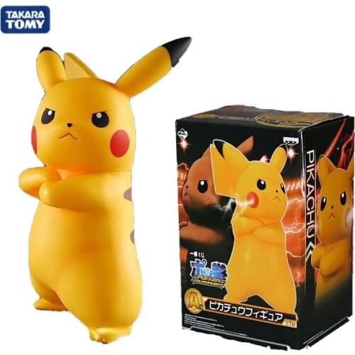 19cm Takara Tomy Pokemon Pikachu Doll Childrens Gift Birthday Gift Pokemon Figures Toys for Children Anime Action Figures Toys