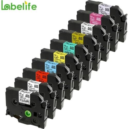 Labelife 10Pack TZe-131 TZe-231 TZe-MQP35 Compatible for Brother 12mm label tape tze-231 tz231 brother PT-H110 PT-D210 PT-P300BT