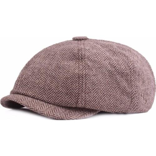 Fashion Cotton Newsboy Caps Soft Beret Painter Hat Women Men Solid Color Flat Cap Autumn Winter Caps Hats British Gentleman Hats