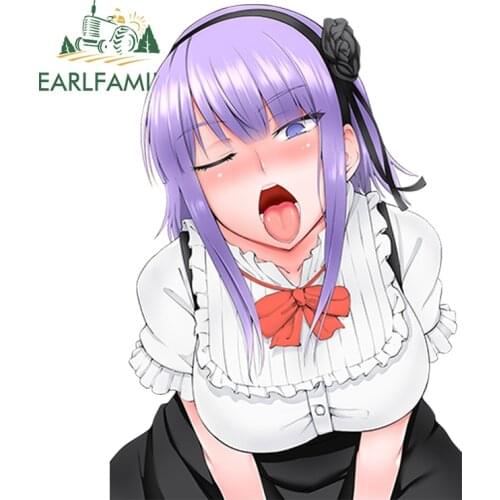 EARLFAMILY 13cm x 9.2cm Anime Racing Dagashi Kashi - Shidare Hotaru Decals Rally Sticker 3D Car Decal Waterproof Car Stickers