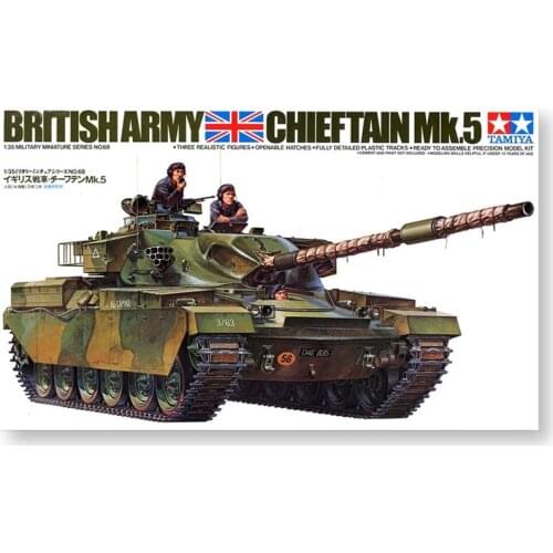 Original Plastic Tamiya Assembly Model 1/35 British Army Chiefing Mk.V Main Battle Tank 35068 Toy Intelligence