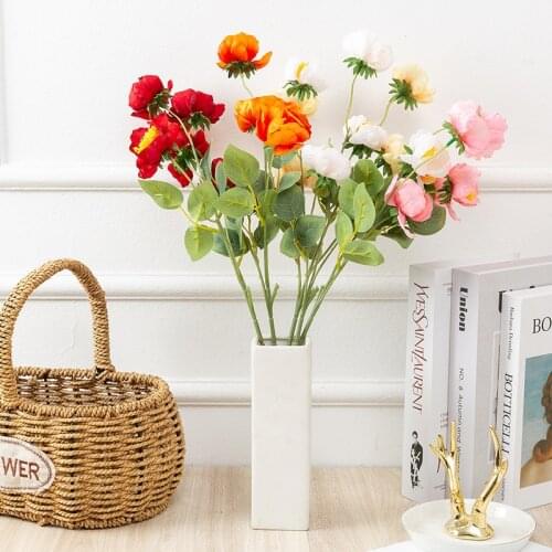 1pc Lantern Peony Artificial Silk Flower Home Hotel Flower Arrangement Wedding Party Decoration Florals