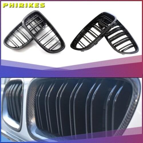 Grill Grille Gloss Black Kidney Sport for BMW F10 F18 F02 F11 M5 10-15 Dual Slat