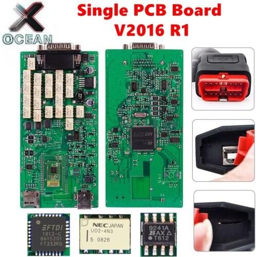 DS150cdp TCS Multidiag Pro Green Single PCB Board real 9241A Chip 2016 R1 Free Keygen TCS PRO FT232RQ Chip NEC Relay OBD Scanner