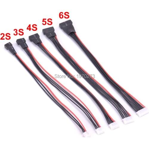 5Pcs JST-XH 2S 3S 4S 5S 6S Lipo Balance Wire Extension Charge Cable Lead Cord 20cm 22AWG for RC Battery Charger