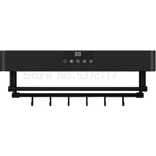 Intelligent electric heating towel rack household non perforated bathroom ultraviolet sterilization towel drying rack