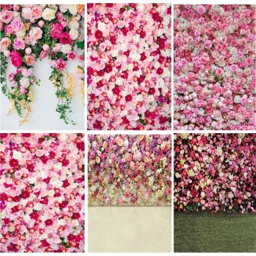 SHUOZHIKE Vinyl Custom Photography Backdrops Prop Flower Wall Theme Photo Studio Background LCJD-159