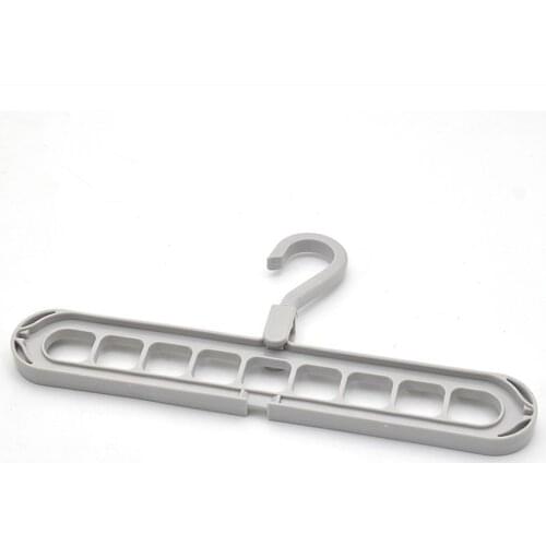 Rotating Nine-Hole Hanger Multi-Function Multi-Layer Folding Magic Hanger Wardrobe Storage Plastic Rack