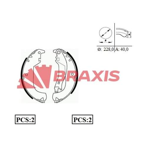 REAR BRAKE BALATASI LUG FIAT DOBLO FIAT ALBEA 1.2 / 1.3 / 1.4 / 1.6 / 1.9