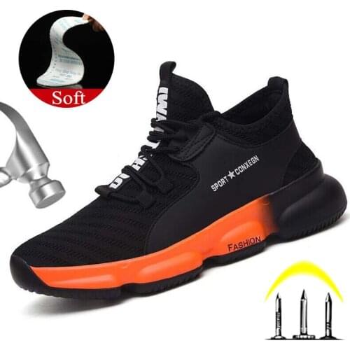 Anti-Smashing Protective Work Shoes Men Boot Steel Toe Work Safety Boot Breathable Safety Shoes