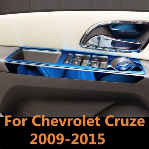 For Chevrolet Cruze 2009-2015 Window Control Panel Glass Lifter Switch Cover Trim Protectors Car Styling Interior decoration