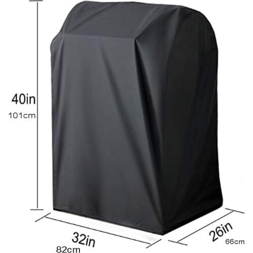 32" BBQ Protective Covers,82x66x1101H,Balck Color Waterproofed Custom Made Patio Covers
