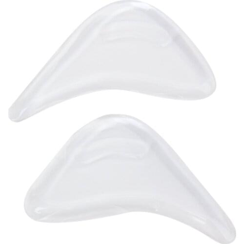 1 Pair of Gel Toe Pads Insoles for Pointed Shoes/Shoes Too Big---Clear