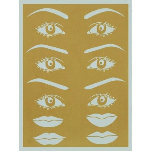 10Pcs Silicone Tattoo Skin Microblading Practice Skin Fake Skin Tattoo Supplies Permanent Makeup Accesories for Tattoo Practice