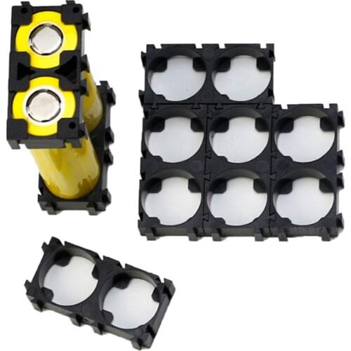 20PCS 1x2 Battery Holder Bracket Safety Plastic Cell Brackets for 21700 Battery 32CA